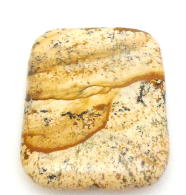 Jaspis obrazkowy - na wisior - prostokąt 40x30mm