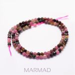 Turmalin fasetowany naturalny- kula 4mm - 2