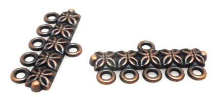 Wieszak, zapięcie, krawatka 25x12mm - red copper