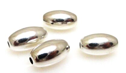 Oliwka gładka 10x6mm - srebro 925