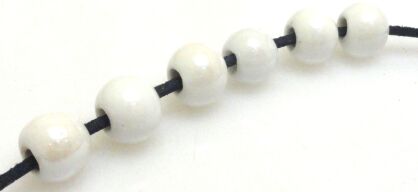 Ceramika - kula 8mm - biała