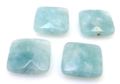 Kwarc niebieski fasetowany - kwadrat 16x16mm