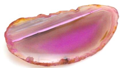 Broszka - agat różowy 84x38mm
