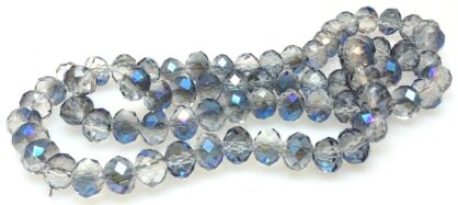 Kryształki fasetowane AB  - oponka 8x5mm