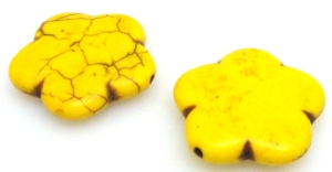 Howlit - kwiatek 25mm - żółty