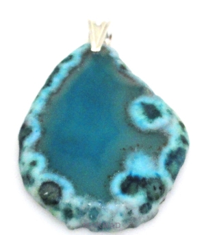 Zawieszka - agat 58x38x6mm + srebro 925