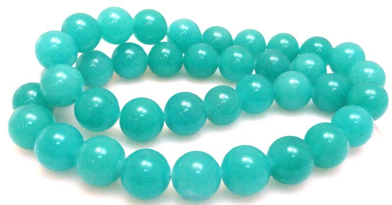 Jadeit - kula 10mm - niebieski