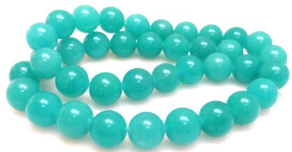 Jadeit - kula 10mm - niebieski