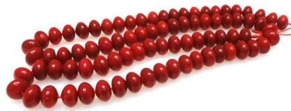 Koral czerwony - oponka 7x4mm