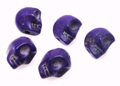 Howlit - czaszka 10x10mm - fioletowy