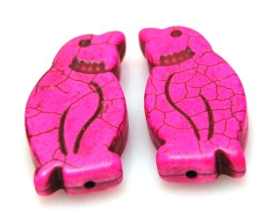 Howlit - pingwin 30x17mm - różowy