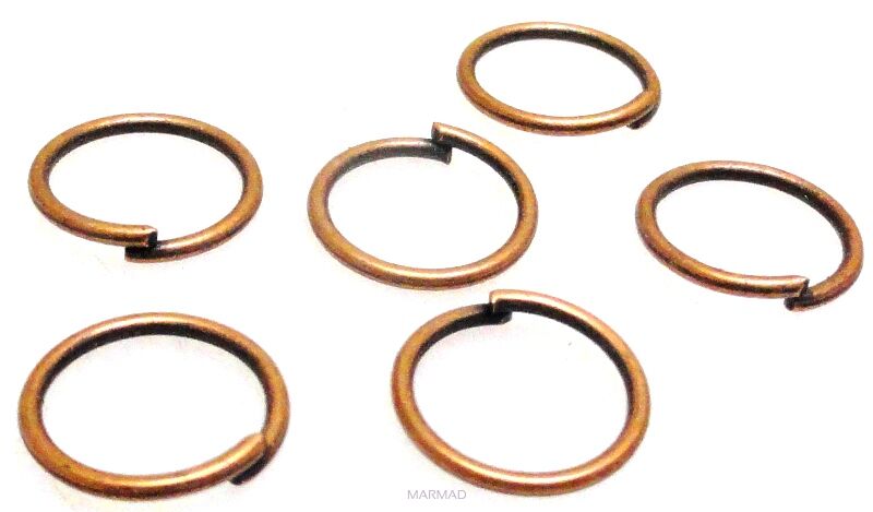 Kółeczka-ogniwka cięte 10mm - red copper