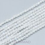 Kamień księżycowy fasetowany - kula 2,5-3mm - 2