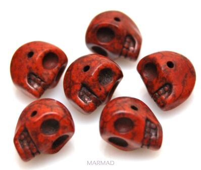 Howlit brązowy - czaszka 14x10mm