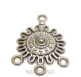 FILIGRAN Baza na wisior, kolczyki 27x20mm - kolor hematytu