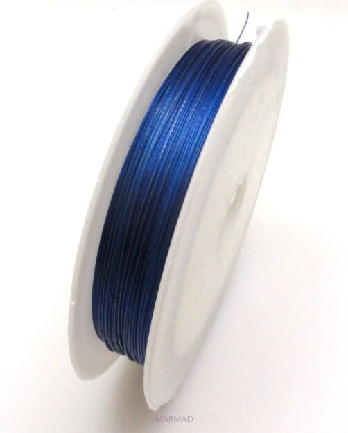 Linka jubilerska - średnica 0,38mm - niebieska