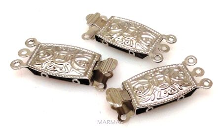 Zapięcie skrzynkowe na 3 linki - 25x10mm
