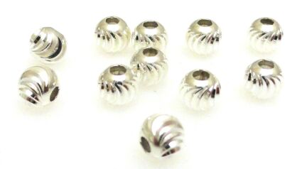 Kulka ozdobna księżycowa 4mm - srebro 925