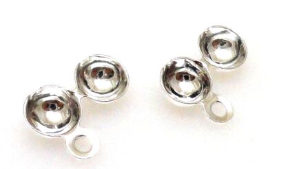 Łapaczki do linek - dziewczynki boczne - srebro 925 - 1 para