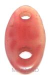 Agat - na wisior, klamra owal 58x29mm - dwa otwory