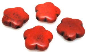 Howlit czerwony - kwiatek 15mm