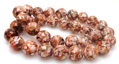 Masa perłowa kruszona - kula 12mm - brązowa