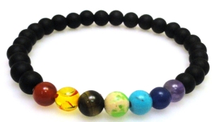 Bransoleta Yoga Chakra kule 6mm - 19cm