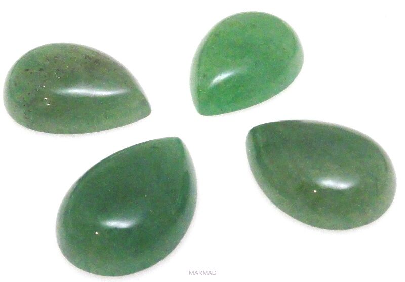 Kaboszon - awenturyn zielony kropla 18x13mm
