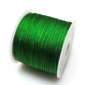 Sznurek bawełniany satynowy 0,8mm - zielony