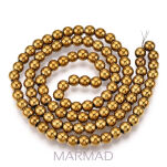 Hematyt - kula 4mm - kolor antyczne złoto - 2