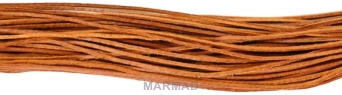 Rzemień skórzany jasny brąz - grubość 1x1,5mm