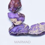 Jaspis cesarski - plaster - fioletowy