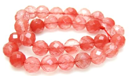 Kwarc różany fasetowany - kula 12mm