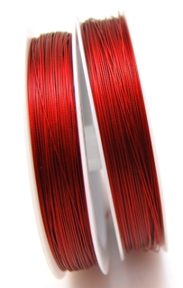 Linka jubilerska czerwona - średnica 0,45mm