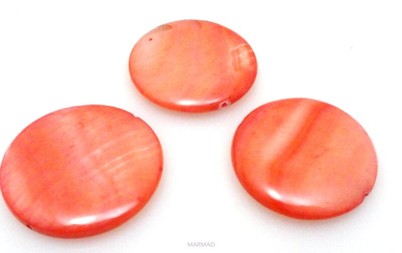 Muszla /Masa perłowa - moneta 25mm