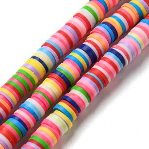 Glinka polimerowa- krążki -Handmade Polymer - 6mm - kolorowe