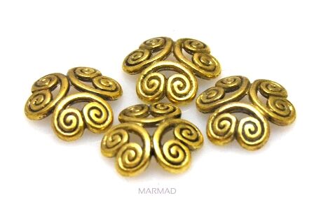 Czapeczki bali na korale - 12mm