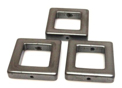 Hematyt - kwadraty okienka 25x25mm - II gatunek