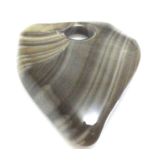 Krzemień pasiasty - wisior - 57x47x15mm Wyprzedaż