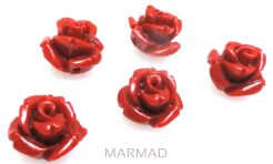 Koral - różyczka czerwona 10mm