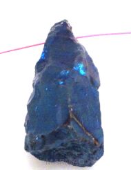 Kwarc pokryty tytanem niebieski - na wisior - 45x19x14mm