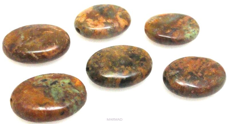 Jaspis Impresja - owal 16x12mm