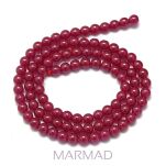 Rubin naturalny - kula 4mm - 2