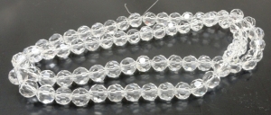 Kryształki fasetowane - kula 8mm - crystal