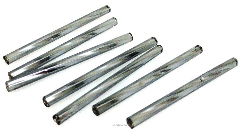 Rurka 35x3mm - grafitowa - Preciosa