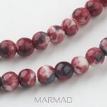 Jadeit oceaniczny- kula 4mm - bordowy - 3