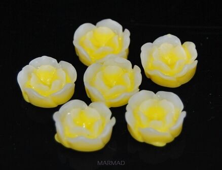 Kaboszon - różyczka cytrynowa 12mm