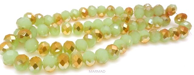 Kryształki fasetowane platerowane - oponka 10x7mm