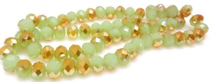 Kryształki fasetowane platerowane - oponka 10x7mm