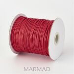 Sznurek jubilerski woskowany - o średnicy 2mm - czerwony - 2